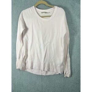 Athleta Women's Small Light Pink Long Sleeve Uptempo Top Thumbholes